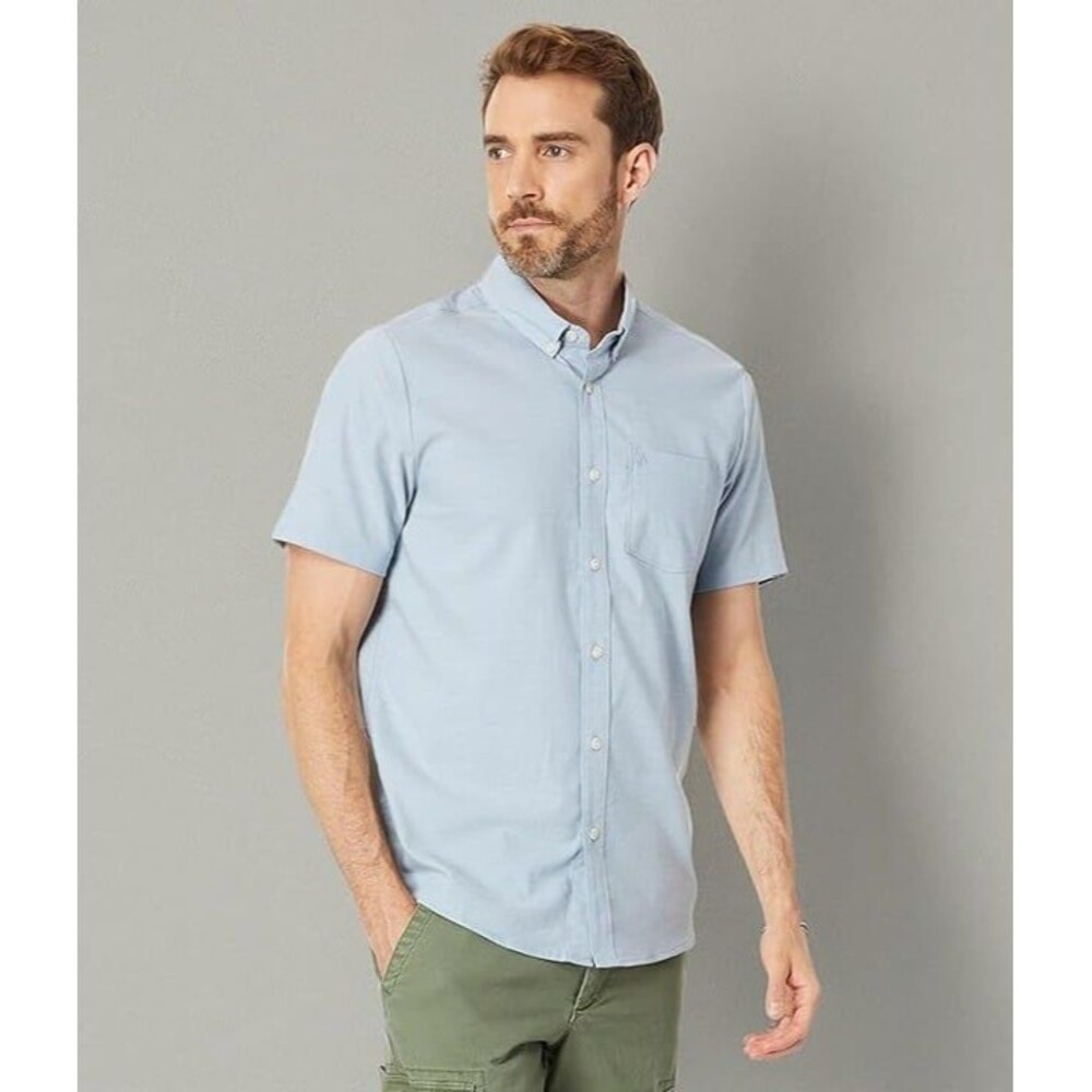 Volcom Men's Everett Oxford Short Sleeve Shirt Size Medium